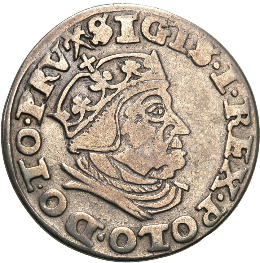 Zygmunt I Stary. Trojak (3 grosze) 1540, Gdańsk